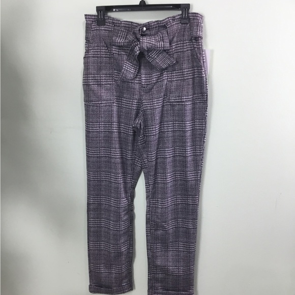 So paper bag belted knit pants size 13 - Picture 1 of 14
